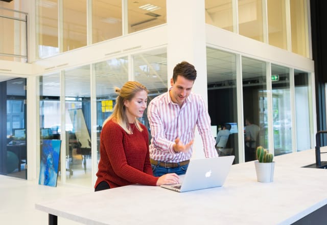 Team working in office